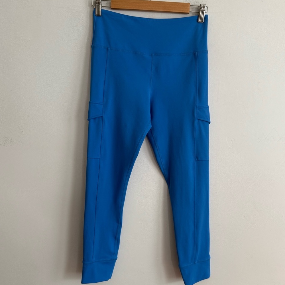 Zyia Active Blue High-Rise Cargo Pocket Leggings Size 6–8